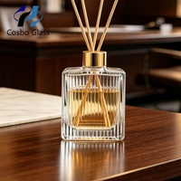 Bouteille diffuseur de parfum en verre épais personnalisée par le fabricant, 30 ml, avec bouchon à vis, diffuseur de parfum unique