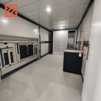 Maison préfabriquée personnalisable de 40 pieds à 2 étages Maison en conteneur pliable bon marché Plan de conception 3D de 20 pieds Panneau sandwich en acier Bureau à domicile