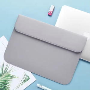 Pochette pour ordinateur portable en cuir PU solide de style imperméable et personnalisée pour macbook air 13 15 - Product Image 6