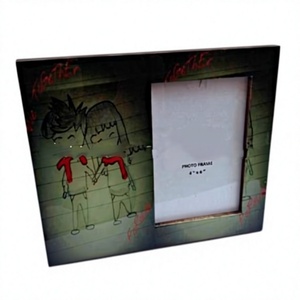 Handmade Painted Square Shape <b>Wooden</b> <b>Photo</b> <b>Frame</b> Home Decorative Picture <b>Photo</b> <b>Frame</b> - Product Image 1