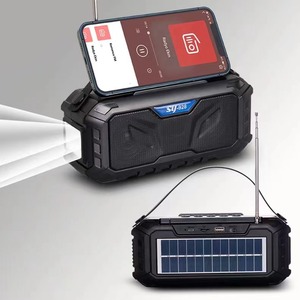 Yüksek kaliteli açık kablosuz şarj edilebilir taşınabilir güneş radyo el feneri ile - Product Image 1