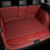 Muchkey Vente en gros Accessoires de voiture personnalisés Tapis de coffre de voiture en cuir de luxe imperméable Tapis de coffre de voiture 3D