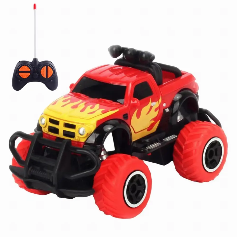 Yeni tasarım Mini 4CH radyo kontrol modeli yarış kamyonet 2WD uzaktan kumanda araba RC Off Road aracı çocuklar için oyuncak
