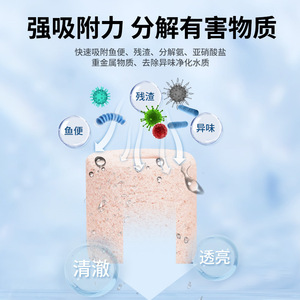 Medio filtrante para acuario en forma de cilindro, paquetes de anillos de dos colores, fácil de limpiar, para filtración de agua en estanques y tanques de peces. - Product Image 3