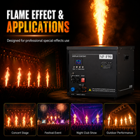Máquina de Efecto de Llama LED para Exteriores, DMX512, Control por Voz Automático, IP67, Impermeable, Efectos Especiales para Escenarios, Discotecas, Eventos y Conciertos