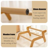 ZMaker Griffoir pour chat en bois, avec tapis en sisal résistant à l'usure, structure d'escalade, chaise longue et chaise griffoir en sisal pour chats