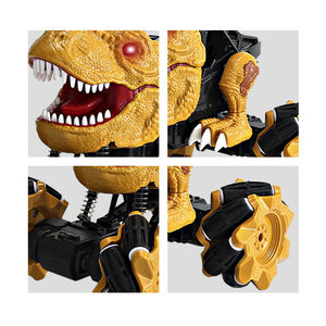 Coche a Control remoto para niños, juguete <span class=keywords><strong>de</strong></span> dinosaurio, camión monstruo <span class=keywords><strong>de</strong></span> 2,4 GHz, gira 360 grados, <span class=keywords><strong>acrobacias</strong></span>, coches recargables, juguetes para derrapar al aire libre - Product Image 5