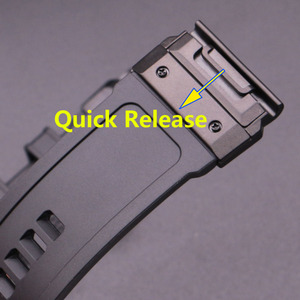 22mm 26mm Bracelet de montre en silicone à dégagement rapide pour Garmin Fenix 6 6S 6X 7X 7 <span class=keywords><strong>Pro</strong></span> <span class=keywords><strong>5</strong></span> 5X <span class=keywords><strong>5</strong></span> S 3HR 955 Bracelet de montre souple Connecteur métallique - Product Image 5