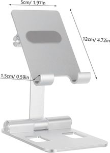 Aluminum Alloy Desktop 180 Degree Angle Adjustable Foldable <b>Tablet</b> Mobile Phone Holder <b>Stand</b> - Product Image 2