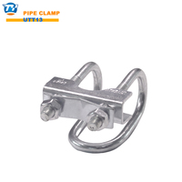 Collier de serrage en acier au carbone galvanisé à U simple homologué FM, 6 pouces, pour atténuation des oscillations sismiques, raccord pour canal Unistrut, OEM