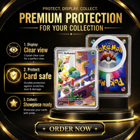 Étui transparent pour cartes de collection PC et coque de téléphone avec support de présentation latérale, boîte de rangement protectrice pour cartes et coque de téléphone portable