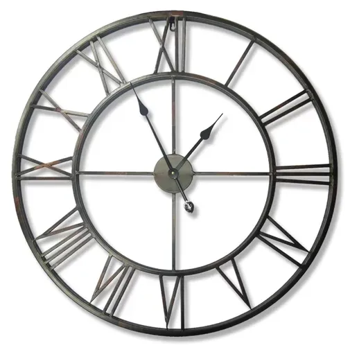 SWT 2022 new metal Large 3D minimalist Decorative wall Clock