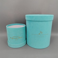 Coffret Cadeau Rond en Velours avec Logo, Emballage Cadeau en Carton avec Revêtement UV et Gaufrage, Offre Spéciale