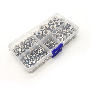 220 पीसी 304 स्टेनलेस स्टील मीट्रिक नट वर्गीकरण किट 5 आकार एम 3 एम 4 एम 5 एम 6 एम 8 स्टेनलेस स्टील नट्स - Product Image 6