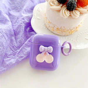 เคสป้องกัน AirPods3 สไตล์ INS เรียบง่าย สดใส เหมาะสำหรับ AirPods เคสซิลิโคนลายเชอร์รี่แบบมินิมอล ป้องกันการตกกระแทก - Product Image 4