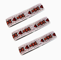 Bande élastique jacquard personnalisée à transfert thermique avec logo sur mesure pour fermeture de carnet, journal ou livre