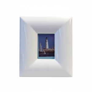 Cornice Fotografica Rotonda Bianca 150x200 mm, Arte da Parete Incorniciata - Product Image 2