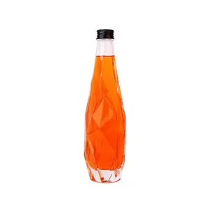 도매 350ml 500ml 35cl 50cl 사용자 정의 독특한 디자인 주스 와인 병 음료 유리 병 물 유리 병