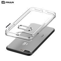 Pour iPhone 7 plus étui antichoc Transparent cristal clair Tpu pare-chocs coque de téléphone couverture arrière pour iPhone 11 12 13 14 15 Pro Max