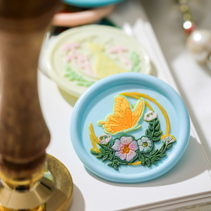 New Dream Animal Series Sellos de latón macizo Sellos en relieve Cuentas de cera Sellos de cabeza de metal Festival Regalos Fabricante al por mayor - Product Image 3