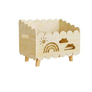 Estantería de madera para niños con diseño de nube para dormitorio, organizador de juguetes, tipo vertical, forma rectangular - Product Image 5