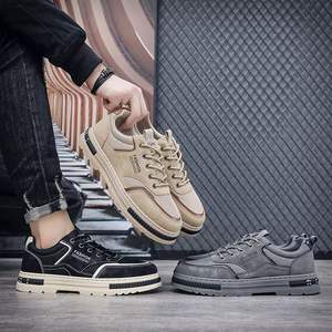 Zapatos casuales de estilo deportivo para hombre, transpirables, de malla y cuero, con suela gruesa, cómodos para uso diario y actividades al aire libre. - Product Image 4