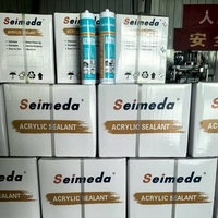 Sealant Akrilik Berbasis Air, Dapat Dicat, Silikon Tahan Air, Pengisi Celah untuk Perbaikan Retak Jendela, Pintu, Dinding, Pabrik OEM ODM