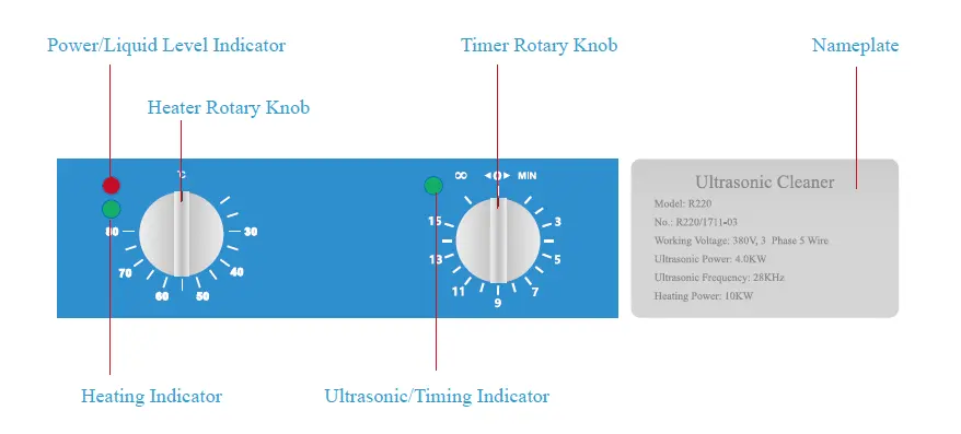 Machine de nettoyage à ultrasons Clangsonic Single 85L 28kHz 1500Watts Industrial Watch Tools