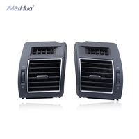 MeiHua Vente Chaude Deux Sorties d'Air Latérales pour Toyota Prado 2010-2017 Gris avec Bordure Argentée Sortie de Climatisation