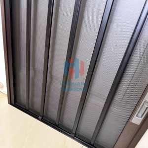 Moustiquaire de sécurité moderne en aluminium pliable, double maille diamantée non perforée, coulissante et télescopique invisible <span class=keywords><strong>pour</strong></span> hôtel - Product Image 2