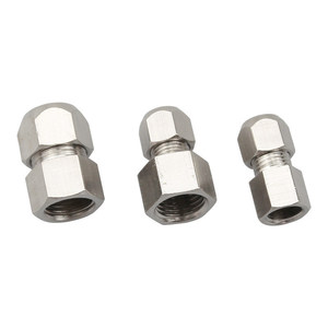 Raccord pneumatique Liyuan pour tuyau en acier, compression 6 mm, filetage interne 1/8 1/4, connecteur droit - Product Image 2