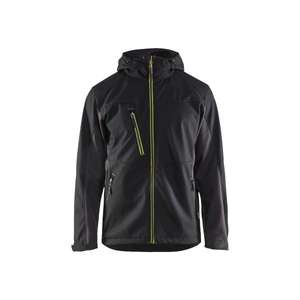 BLAKLADER - 475325169933XXL Veste Softshell avec capuche Noir/Jaune-VESTES DE TRAVAIL EAN 7330509689554 - Product Image 1
