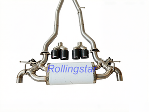Nuovo Sistema di Scarico per <span class=keywords><strong>Auto</strong></span>, Tubo di Scarico Compatibile con BMW Serie 5 540 G30, Silenziatore CatBack con Terminali in Fibra di Carbonio - Product Image 3