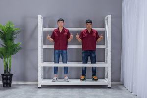 Estante de almacenamiento de metal extraíble de 4 capas de alta calidad, diseño moderno con acabado de recubrimiento en polvo para uso en gimnasio y almacén - Product Image 6