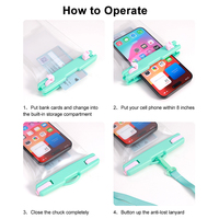 Vente en gros d'airbag étanche TPU flottant pour téléphone portable sac LOGO personnalisé pochette pour cellule sèche sac étanche pour téléphone