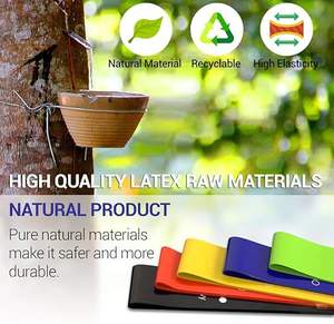 Juego de Bandas de Resistencia para Hombres y Mujeres, Paquete de 5 Bandas Elásticas de Látex/TPE, Duraderas y Portátiles para Gimnasio en Casa, Ejercicio Prolongado - Product Image 3