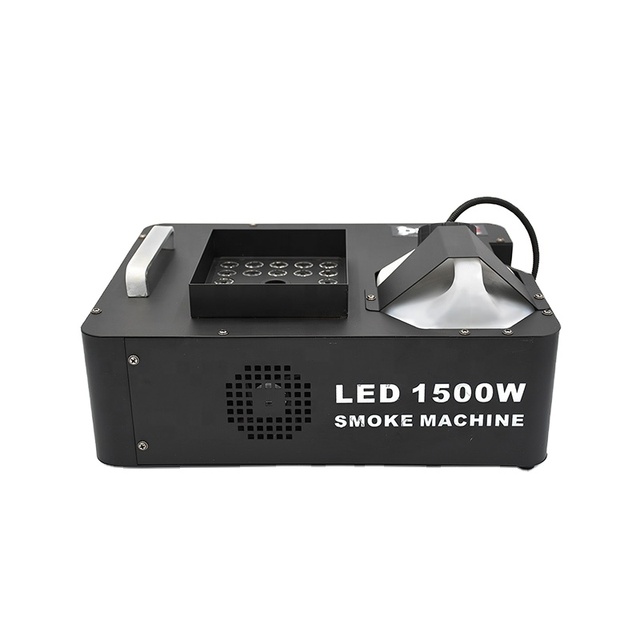 Dragonstage Event Party DMX-512 1500W LED up Fog Machine with Remote Control AC110V-220V Stage DJ Smoke Machine Equipment
