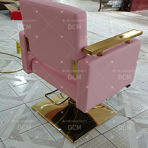 Yeni saç salonu mobilyası takım pembe altın Salon sandalyesi s kuaförlük ekipmanı kuaför koltuğu Salon sandalyesi Styling - Product Image 4