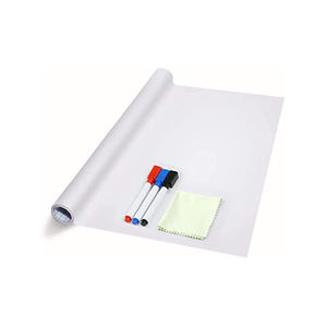 Autocollant tableau blanc pour enfants en PET effaçable à sec, tableau d'écriture auto-adhésif personnalisé pour enfants, rouleau pour mur - Product Image 4