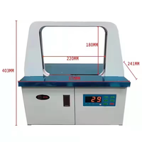 Machine à cerclage semi-automatique de bureau intelligente, largeur de ruban plastique OPP de 12 mm, pour cartes de monnaie, reliures de légumes