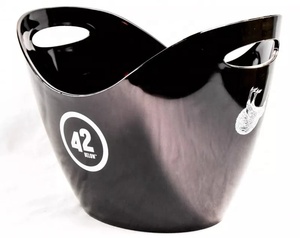 Cubo de hielo de lujo, Enfriador de botellas de Vodka, contenedor de cubitos de hielo, cubo acrílico, impresión negra, logotipo personalizado - Product Image 4