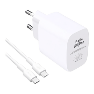 Caricabatterie USB <b>Type</b>-A, USB <b>Type</b>-<b>C</b> PRO LITE 20W Kit White PUTCUSBAC20WDYKCCWHI - Product Image 2