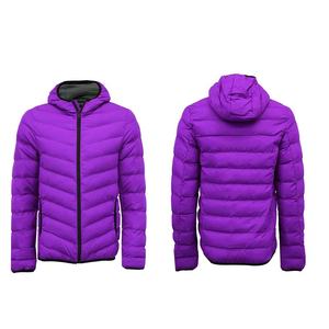 Veste matelassée coupe-vent à capuche pour homme, veste en duvet d'oie pour hommes, manteau respirant en plumes de canard, vente en gros - Product Image 3