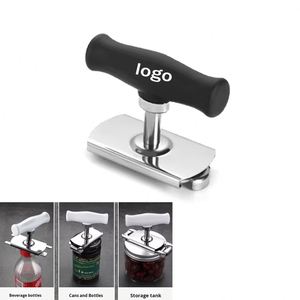 Ouvre-boîte et décapsuleur en acier inoxydable à alimentation directe d'usine, outil de cuisine ergonomique pour la vaisselle promotionnelle - Product Image 1