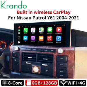 12.3 ''android màn hình đài phát thanh xe cho Nissan tuần tra <span class=keywords><strong>y61</strong></span> 2004 2021 xe stereo GPS DVD không dây Carplay DSP Navigation 4 gam DVD <span class=keywords><strong>Player</strong></span> - Product Image 3