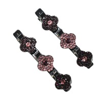 Clips de trèfle à cheveux tressés en pierre de cristal scintillante pour cheveux épais et fins, accessoires de cheveux pour filles/femmes pour coiffer la section