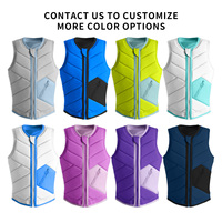 Gilet de Wakeboard Personnalisé en Néoprène, Gilet de Flottabilité et de Protection Léger pour Surf, PWC, Jet-boat, Ski Nautique, Voile et Sports Aquatiques pour Adultes