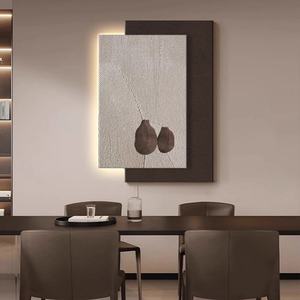 Decoración Minimalista para Sala de Estar, Decoración de Alta Gama para Entrada, Pasillo, Pintura Decorativa de Pared, Pintura LED 3D de Arenisca - Product Image 3