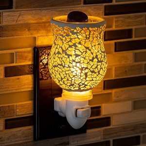 Electric Ceramic Mosaic <strong>Wax</strong> <strong>Melt</strong> Warmer US/EU/<strong>UK</strong> Plug Night Light Desktop Candle Warmer Indoor Customized - Product Image 4