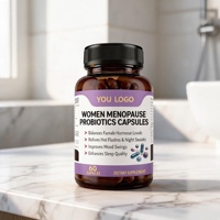 Capsules de probiotiques à base d'extraits végétaux de haute pureté de qualité alimentaire pour la ménopause, équilibre hormonal, probiotiques en flacon pour femmes